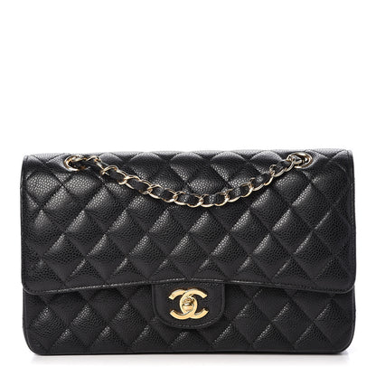 Chanel Caviar Quilted Medium Double Flap Black 1 of 11
