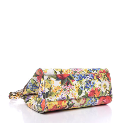 Dolce & Gabbana Dauphine Floral Print Medium Miss Sicily Satchel Multicolor 4 of 8