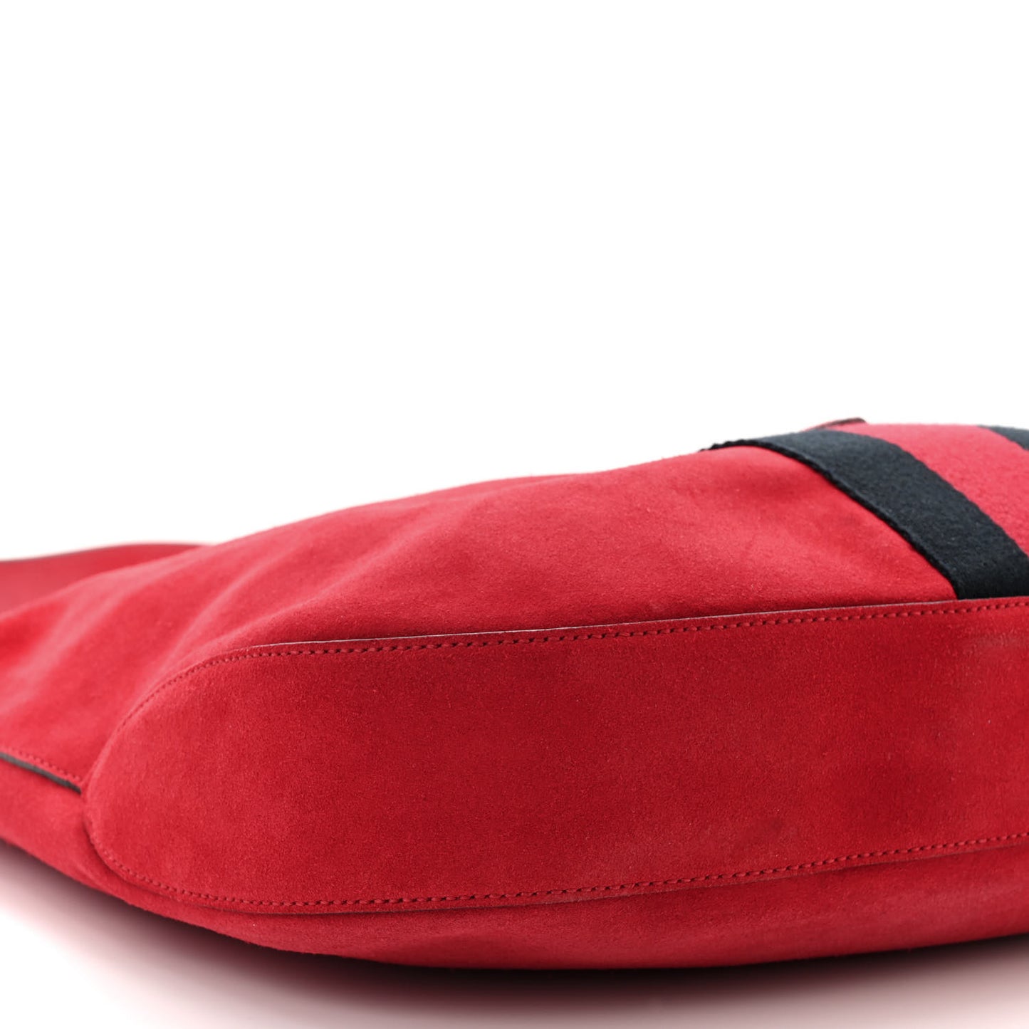 Soft Suede Web Large Jackie Hobo Red