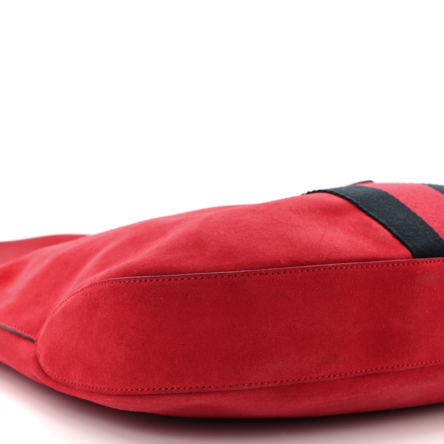 Gucci Soft Suede Web Large Jackie Hobo Red 10 of 12