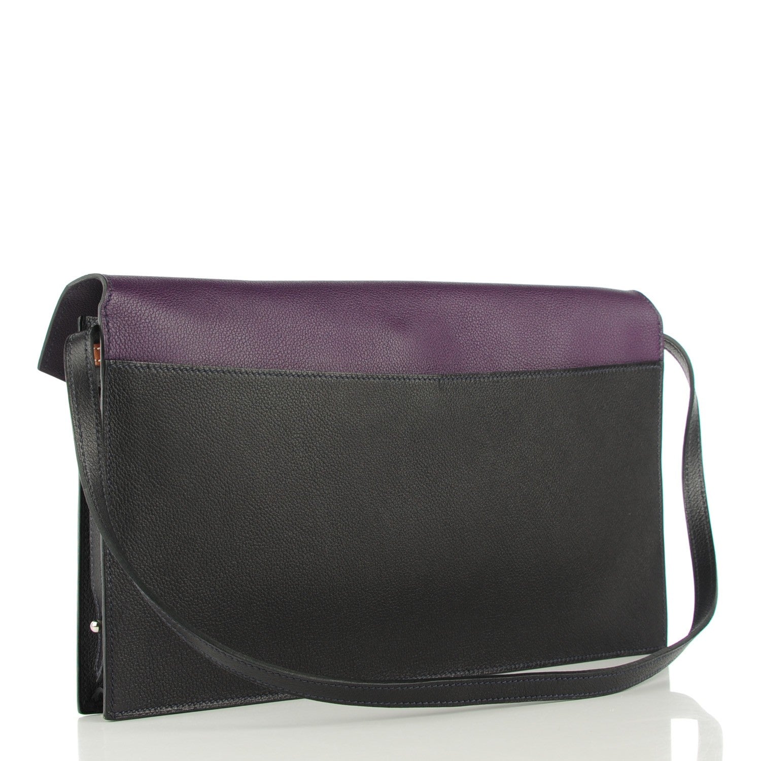 Hermes Evercolor Faco Clutch Ultraviolet Black 3 of 7