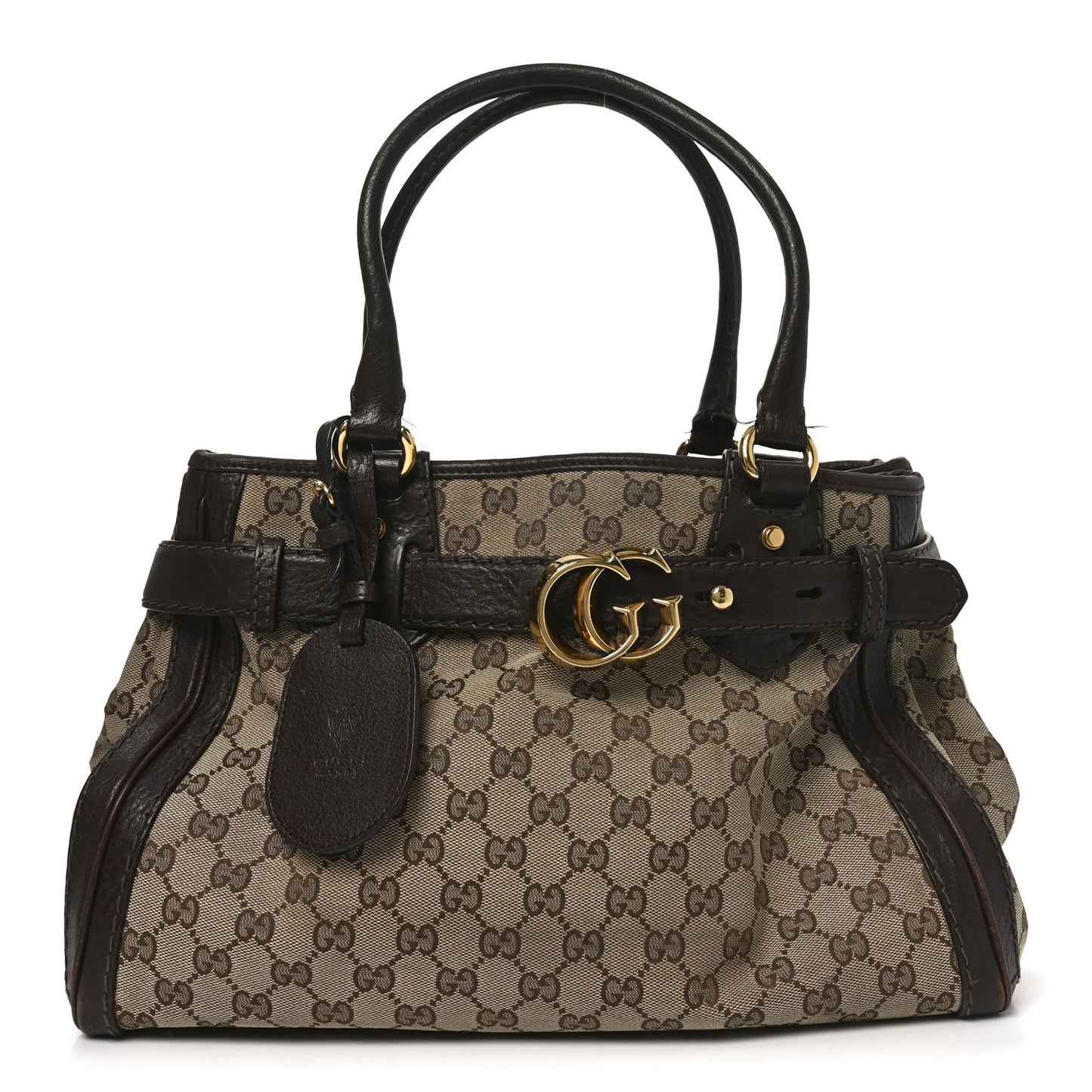 Monogram Medium GG Running Tote Dark Brown