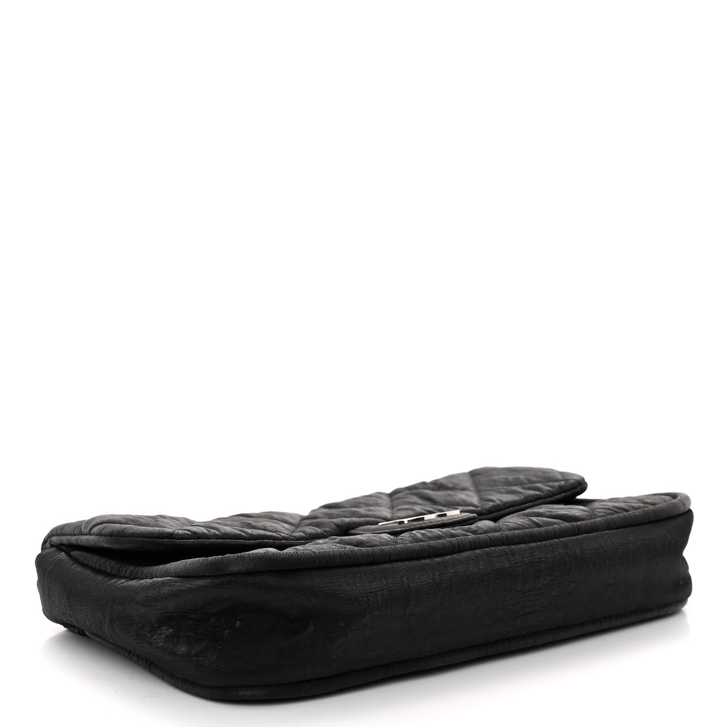 Coated Canvas Quilted Le Marais Flap Black