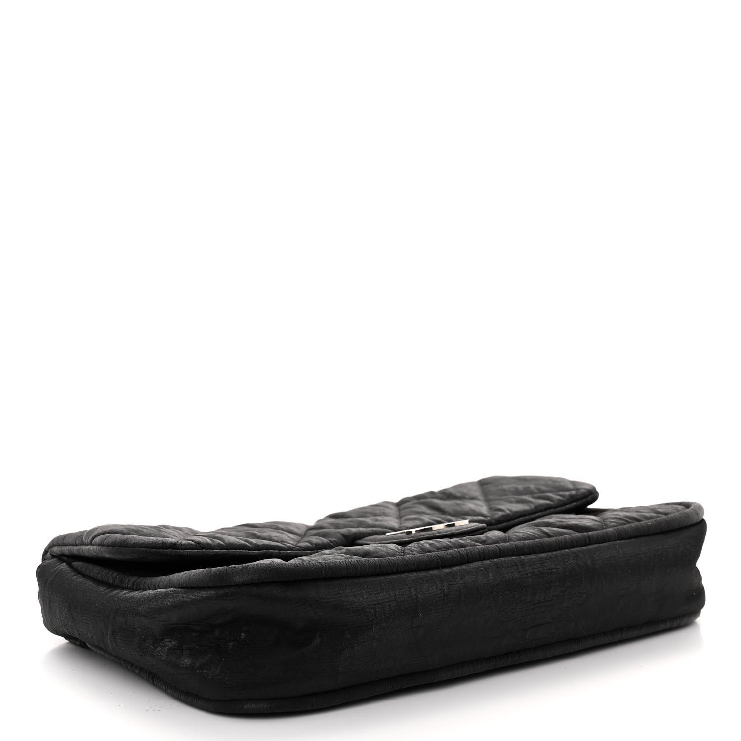 Chanel Coated Canvas Quilted Le Marais Flap Black 4 of 9