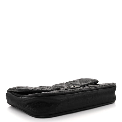 Chanel Coated Canvas Quilted Le Marais Flap Black 4 of 9