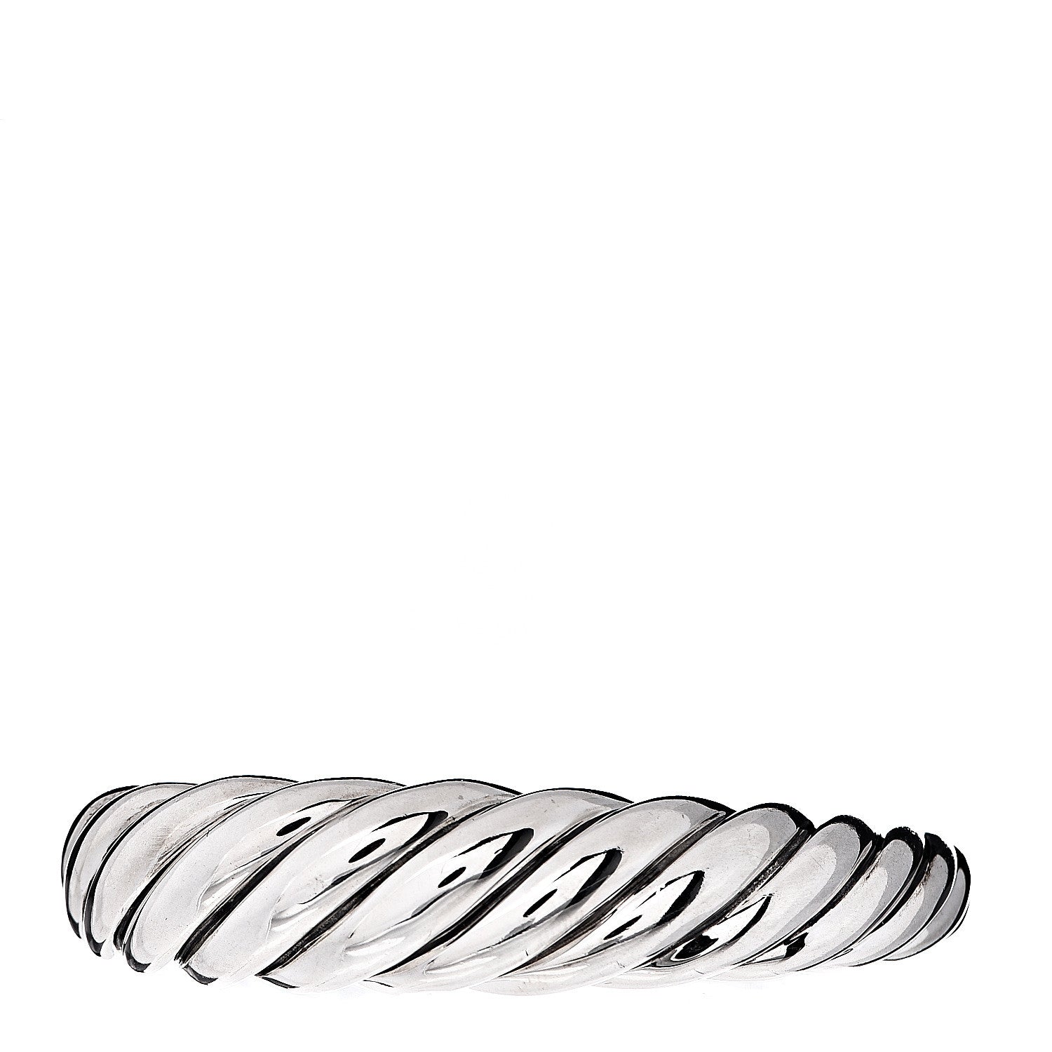 David Yurman Sterling Silver 17mm Pure Form Cable Bracelet 1 of 5