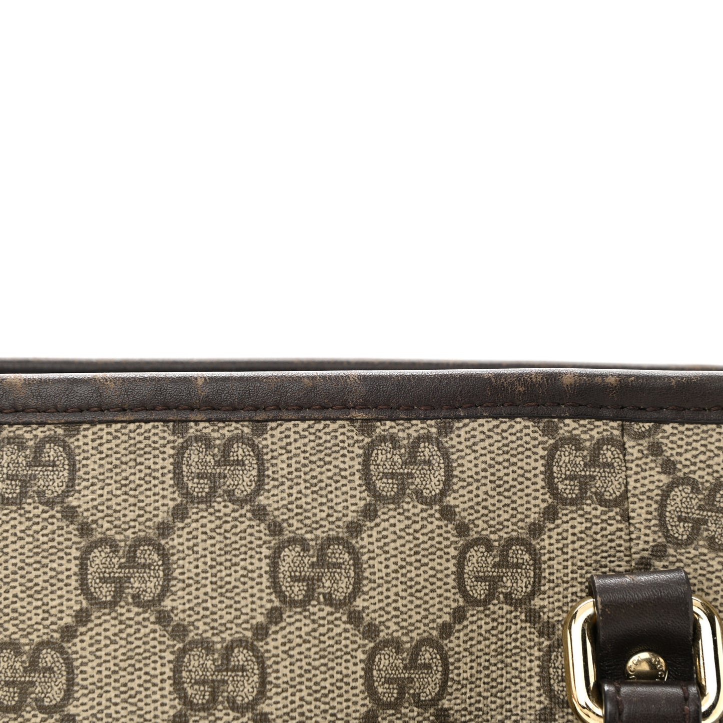 GG Supreme Monogram Medium Joy Tote Dark Brown