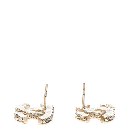 Chanel Enamel CC Baroque Earrings Black Gold 3 of 5