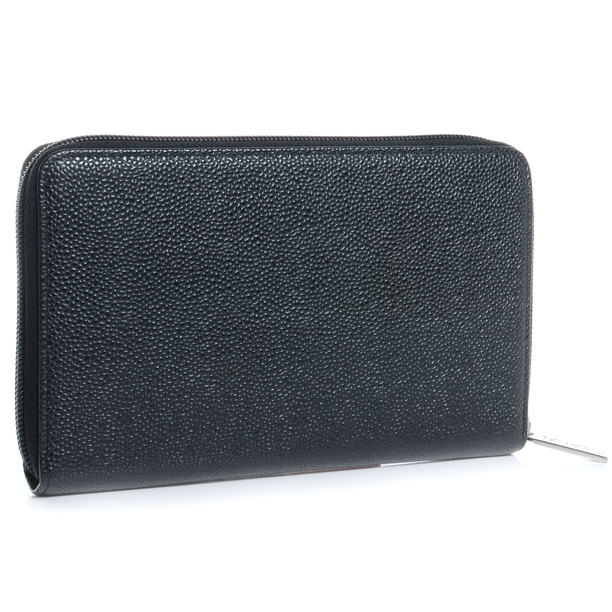 Chanel Caviar Large Zip CC Around Wallet Black 3 of 9