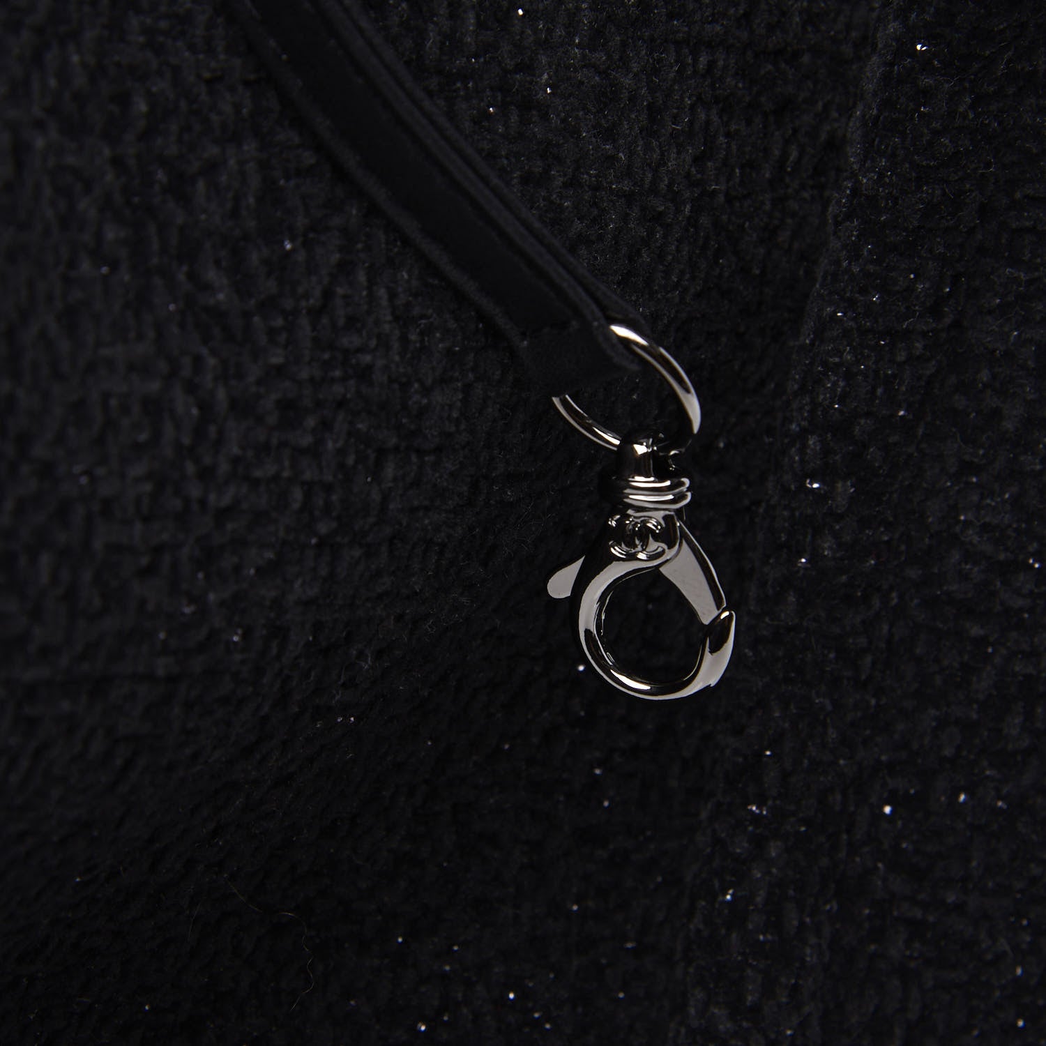 Chanel Lurex Boucle Medium Deauville Tote Black 9 of 10