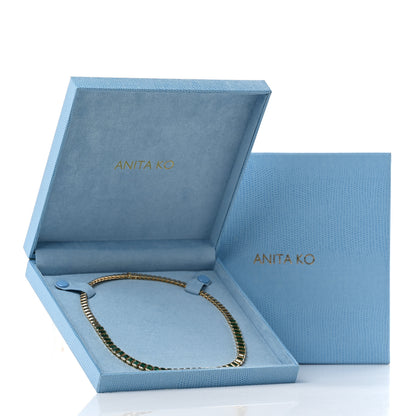 Anita Ko 18K Yellow Gold Emerald Large Emerald Cut Bezel Choker Necklace 5 of 5