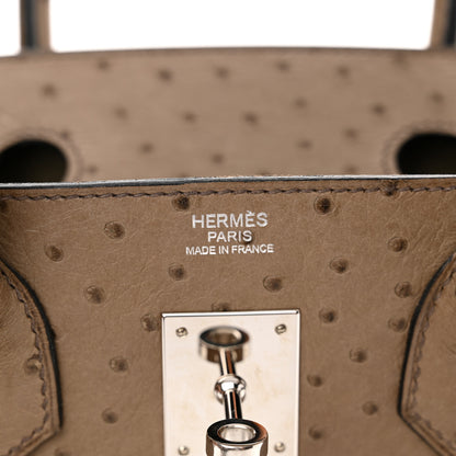 Hermes Ostrich Birkin 30 Mousse 6 of 15