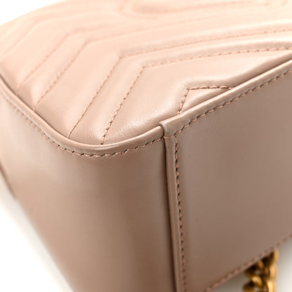 Gucci Calfskin Matelasse Mini GG Marmont Top Handle Shoulder Bag Porcelain Rose 11 of 13