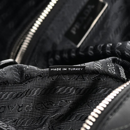 Prada Nylon Tessuto Impuntu Quilted Shoulder Bag Black 7 of 11