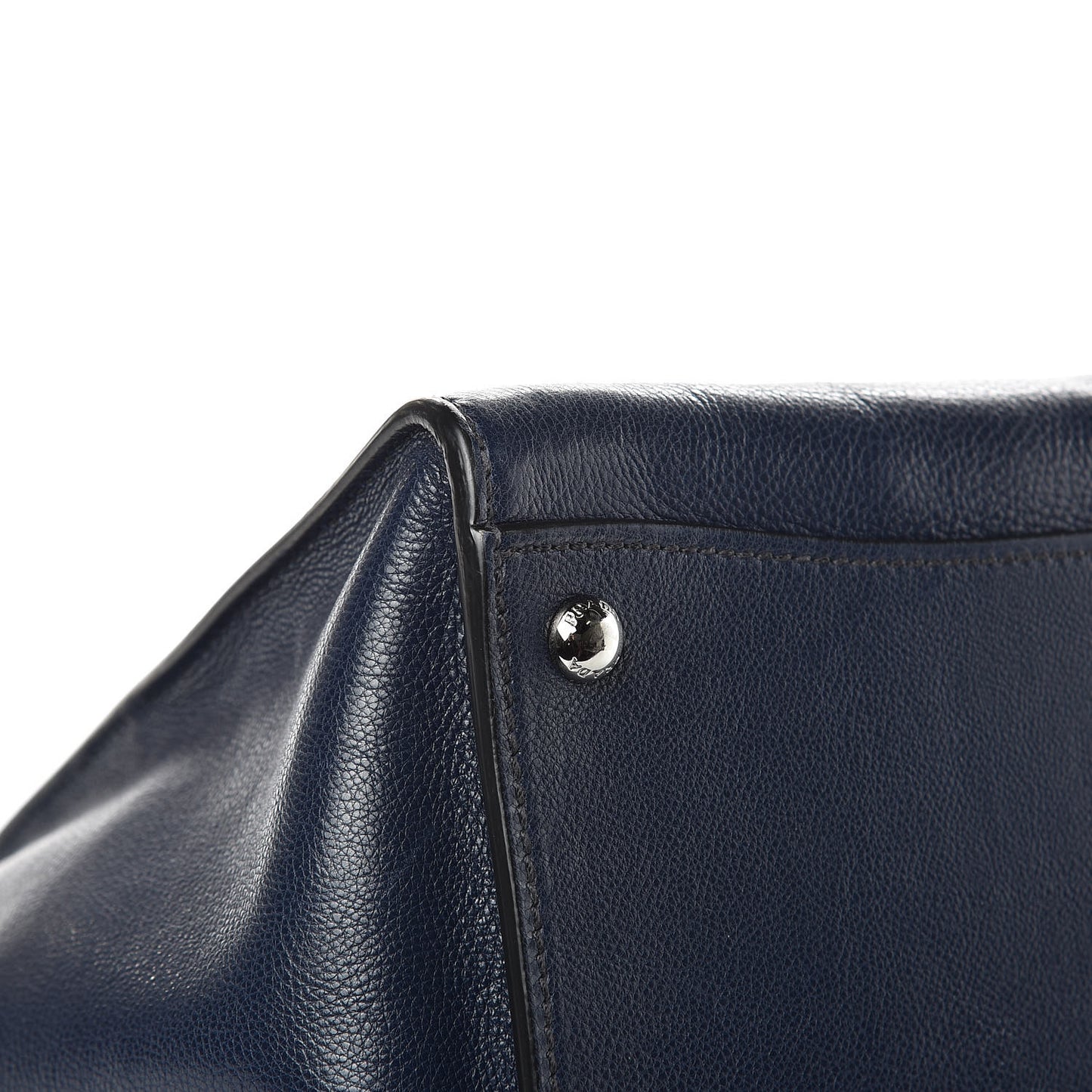 Glace Calf Small Twin Pocket Tote Baltico