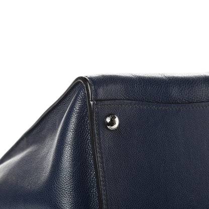 Prada Glace Calf Small Twin Pocket Tote Baltico 10 of 12