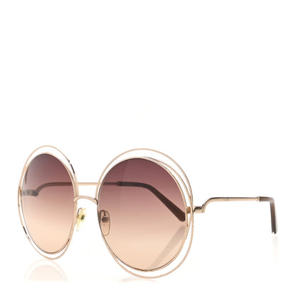 Chloe Oversized Round Carlina Oversized Round Sunglasses CE114ST Gold 1 of 7