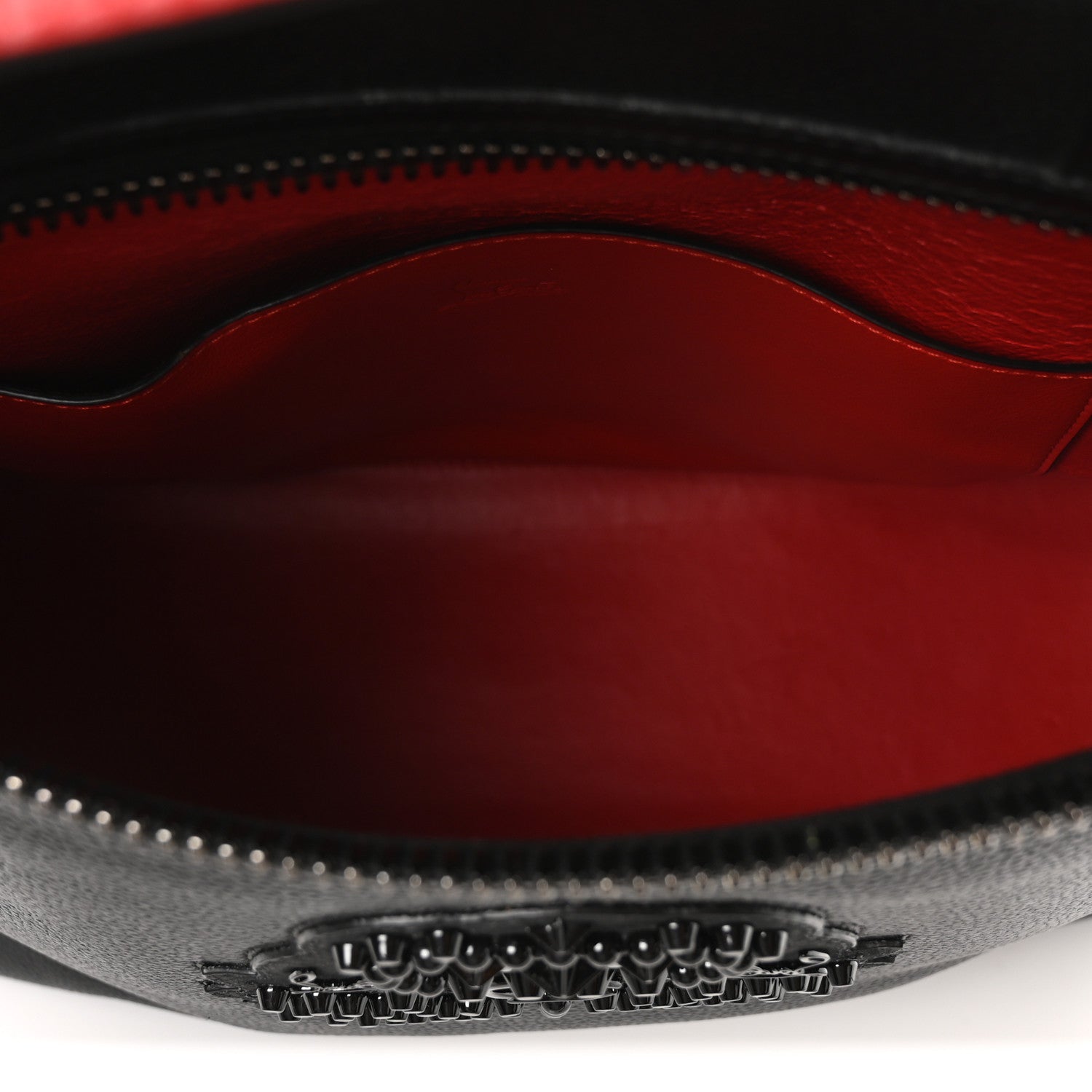 Christian Louboutin Empire Calfskin Studded Cabado Backpack Tote Black 5 of 9