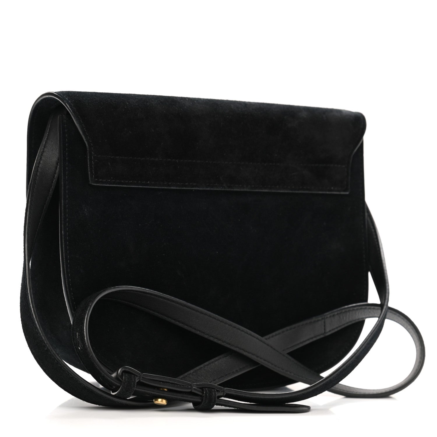 Saint Laurent Suede Calfskin Monogram Medium Kaia Satchel Black 3 of 10