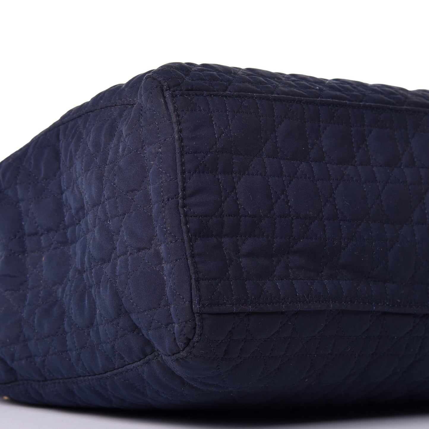 Nylon Cannage Large Lady Dior Navy Blue