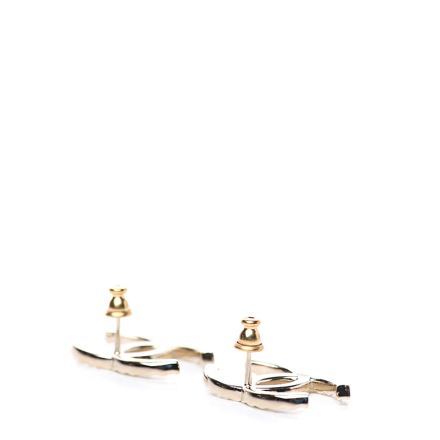 Baguette Crystal High Society CC Earrings Gold
