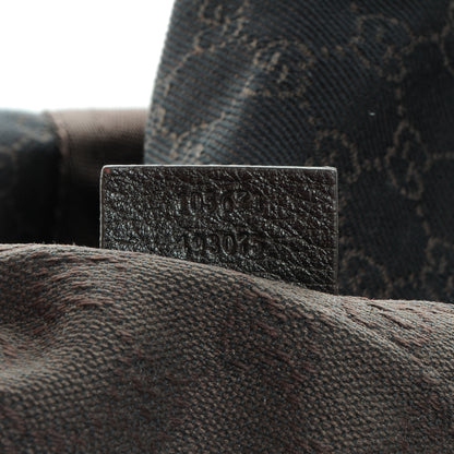 Gucci Denim Monogram Large Collapsible Carry On Duffle Bag Brown 8 of 8