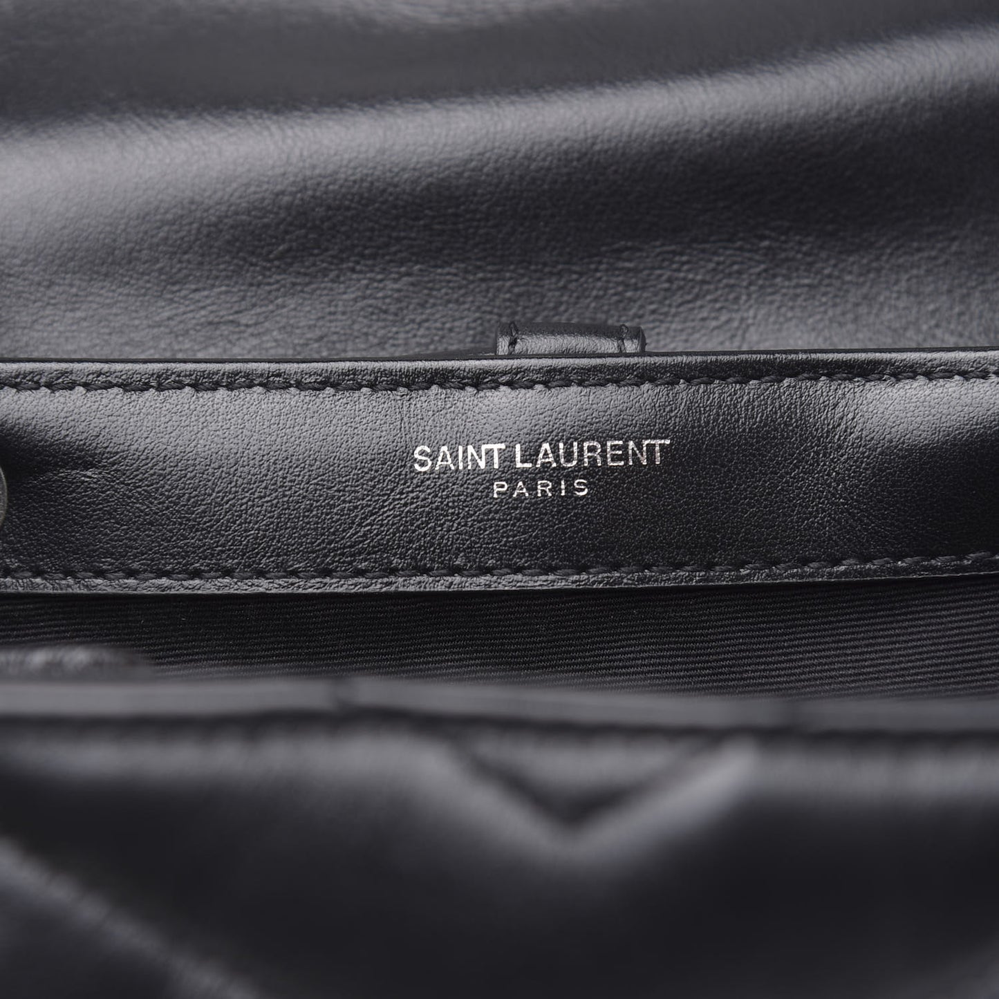 Calfskin Y Quilted Monogram Small Loulou Backpack Black