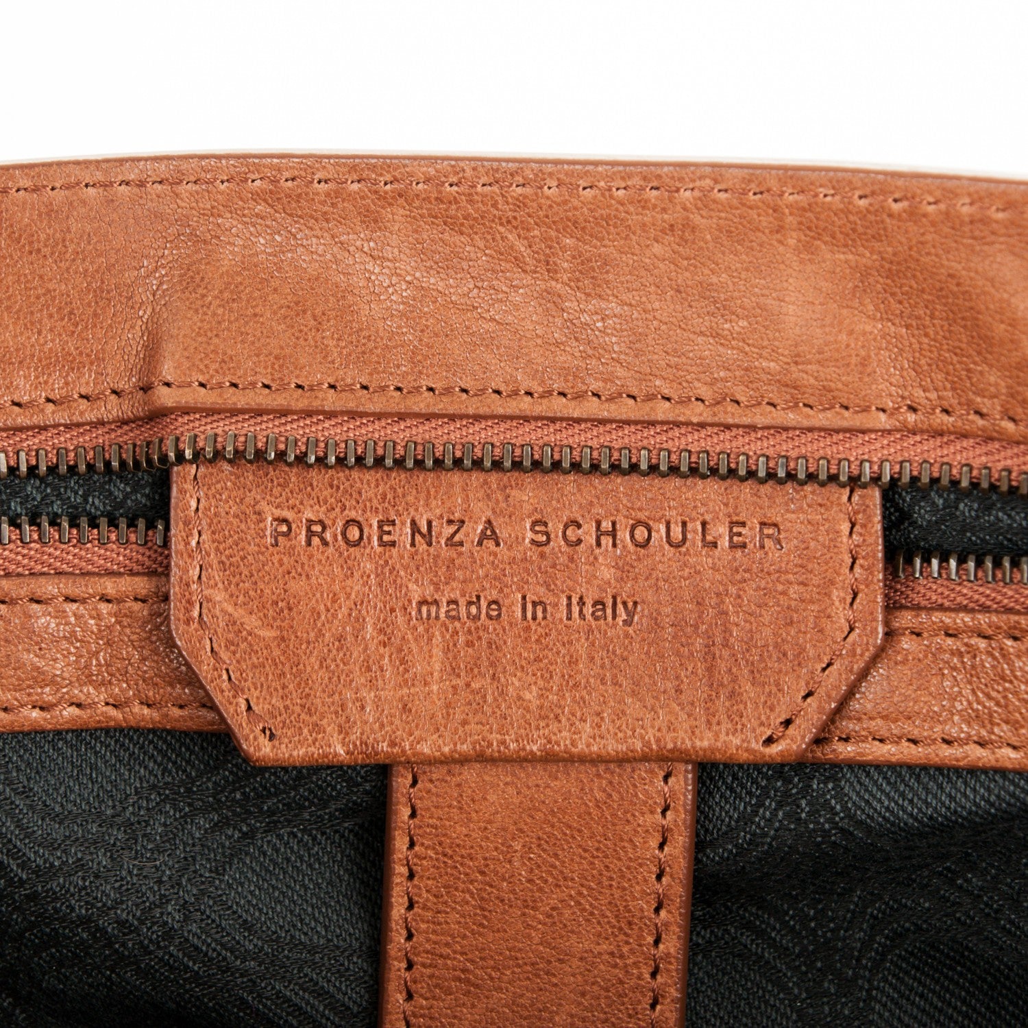 Proenza Schouler Lambskin Medium PS1 Satchel Saddle 6 of 6