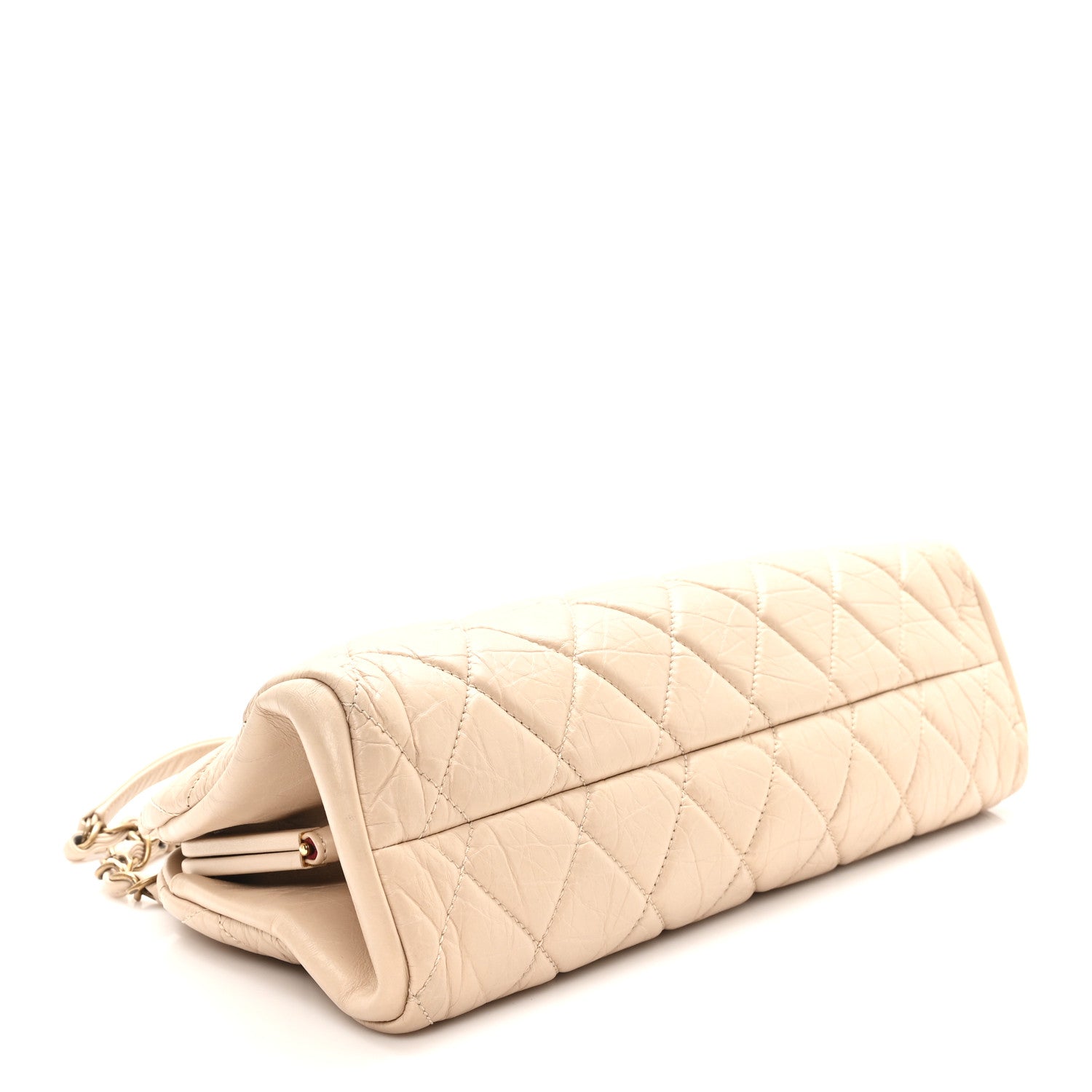 Chanel Aged Calfskin Quilted Medium Just Mademoiselle Bowling Bag