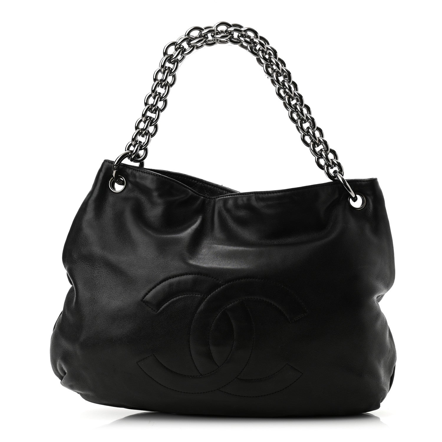 Chanel Lambskin Soft and Chain Small Hobo Black 1 of 9