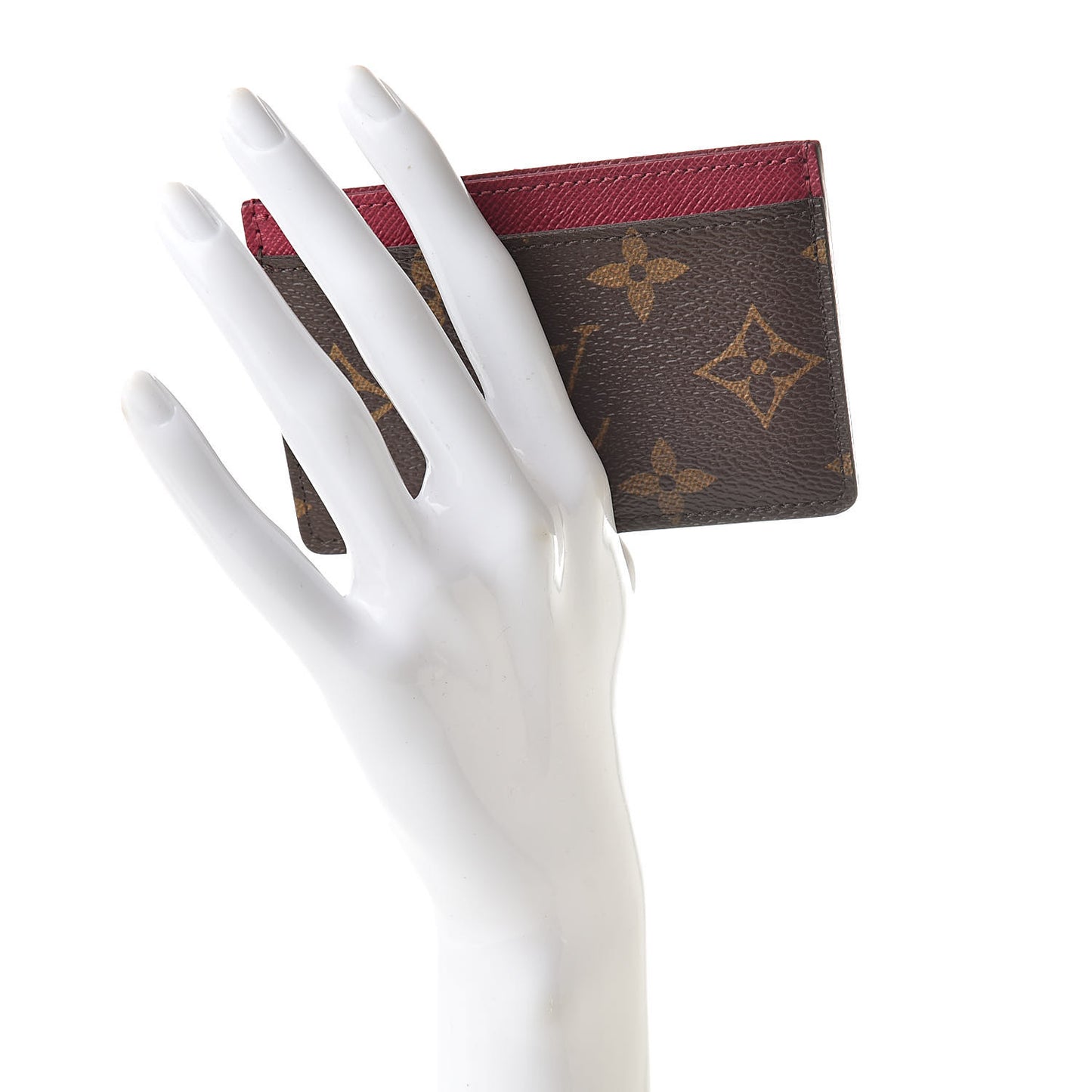 Monogram Card Holder Fuchsia
