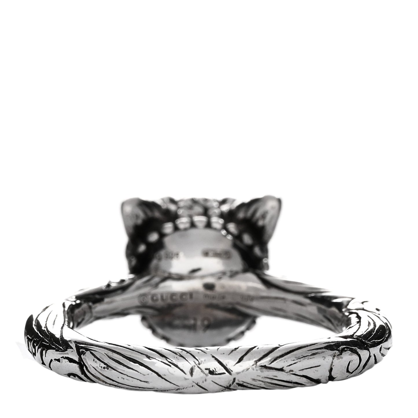 Sterling Silver Anger Forest Wolf Head Ring 59 8.75