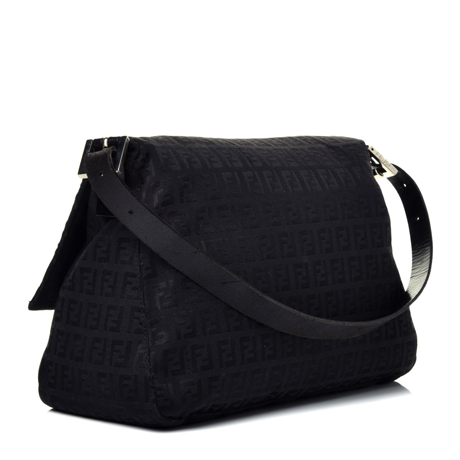 Fendi Zucchino Mama Baguette Black 3 of 10