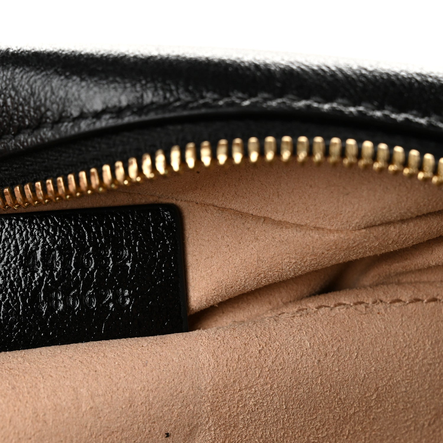 Gucci Monogram Matelasse Diagonal Small GG Marmont Chain Shoulder Bag Beige Black 7 of 11