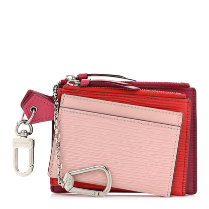 Louis Vuitton Epi Trio Card Case Wallet Rose Ballerine Rouge Fuchsia 1 of 12