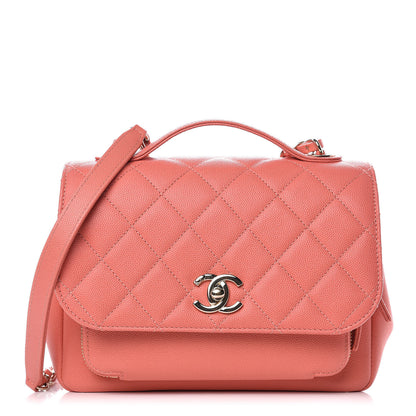 Chanel Caviar Quilted Small Business Affinity Flap Coral 1 of 9