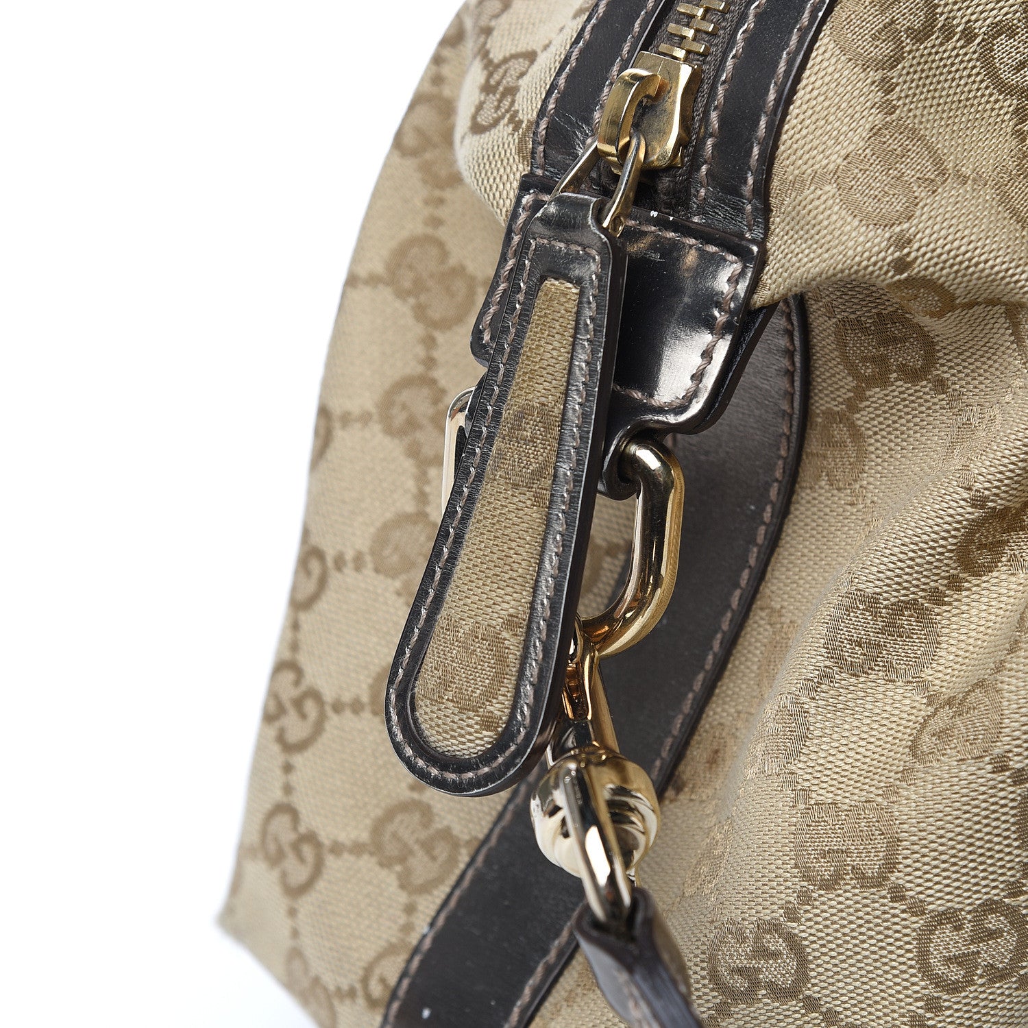 Gucci Monogram Pop Bamboo Top Handle Tote Pewter 12 of 17