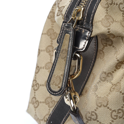 Gucci Monogram Pop Bamboo Top Handle Tote Pewter 12 of 17