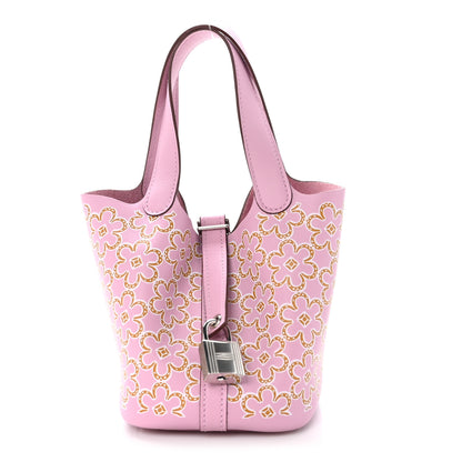 Hermes Swift Micro Lucky Daisy Picotin Lock Mauve Sylvestre 1 of 13