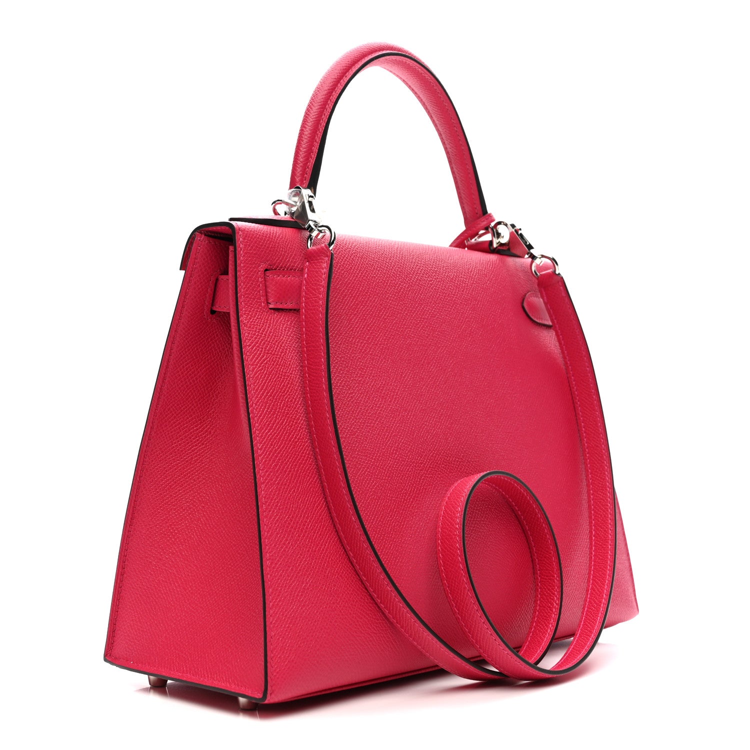 Hermes Epsom Verso Kelly Sellier 28 Framboise Prune 3 of 13