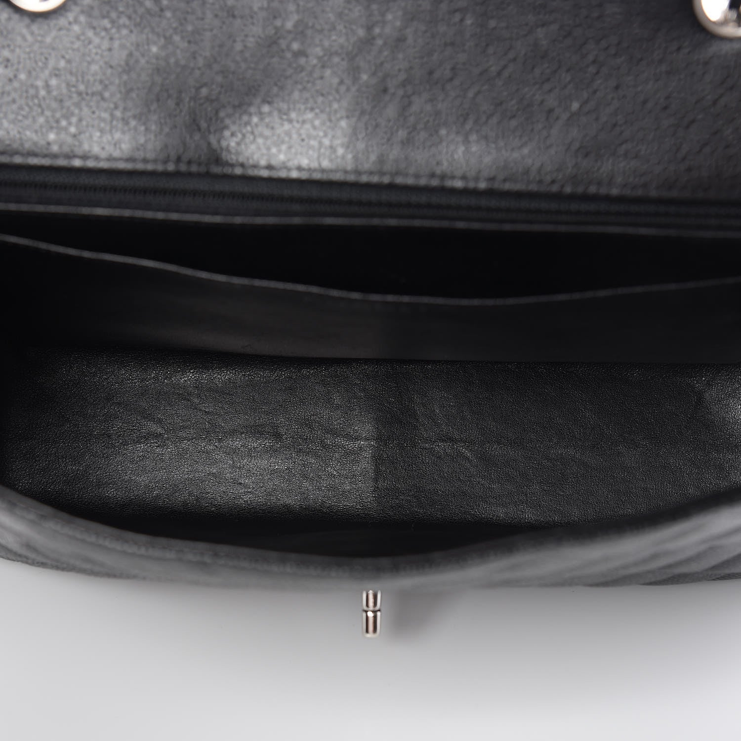 Chanel Caviar Quilted Jumbo Single Flap Black 8 of 10