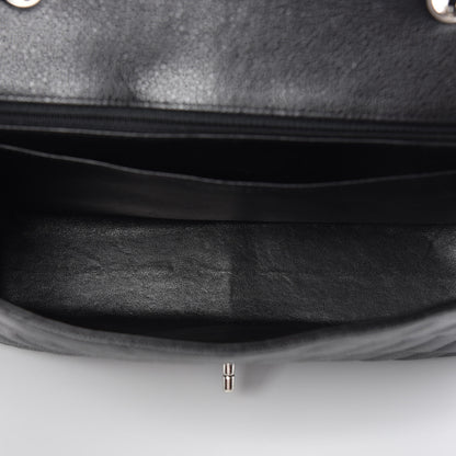 Chanel Caviar Quilted Jumbo Single Flap Black 8 of 10