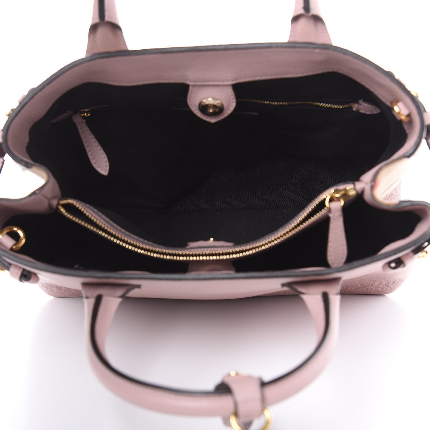 Derby Calfskin House Check Medium Banner Tote Pale Orchid