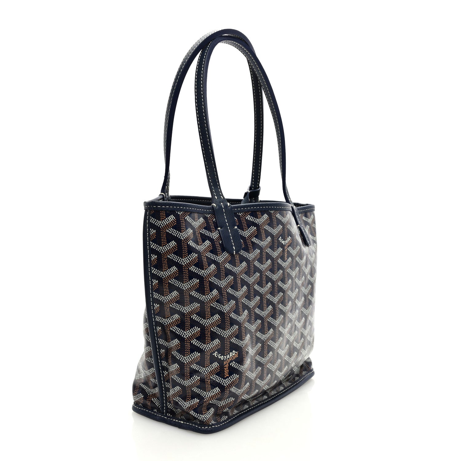 Goyard Goyardine Reversible Mini Anjou Navy 5 of 15