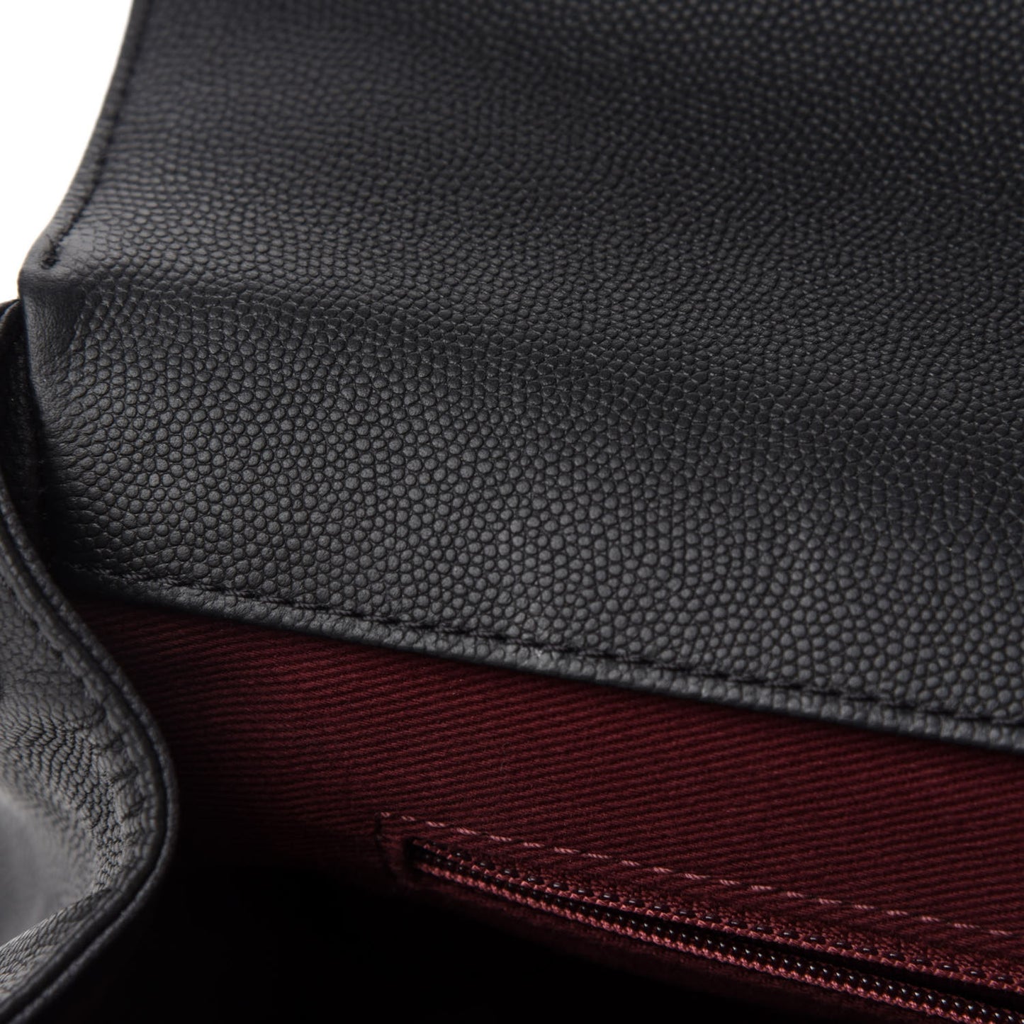 Caviar Quilted Large Business Affinity Flap Black