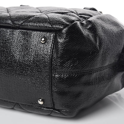 Chanel Coated Canvas Paris Biarritz Satchel Black 9 of 9