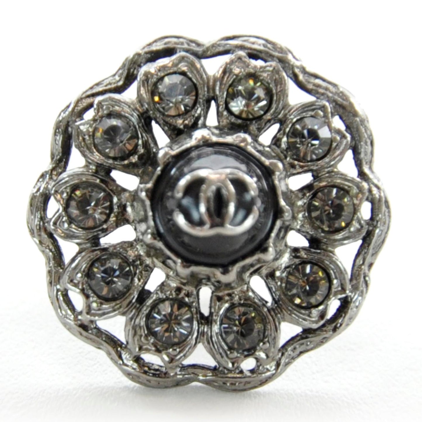 Swarovski Crystal CC Brooch