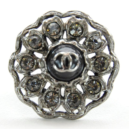 Chanel Swarovski Crystal CC Brooch 1 of 5