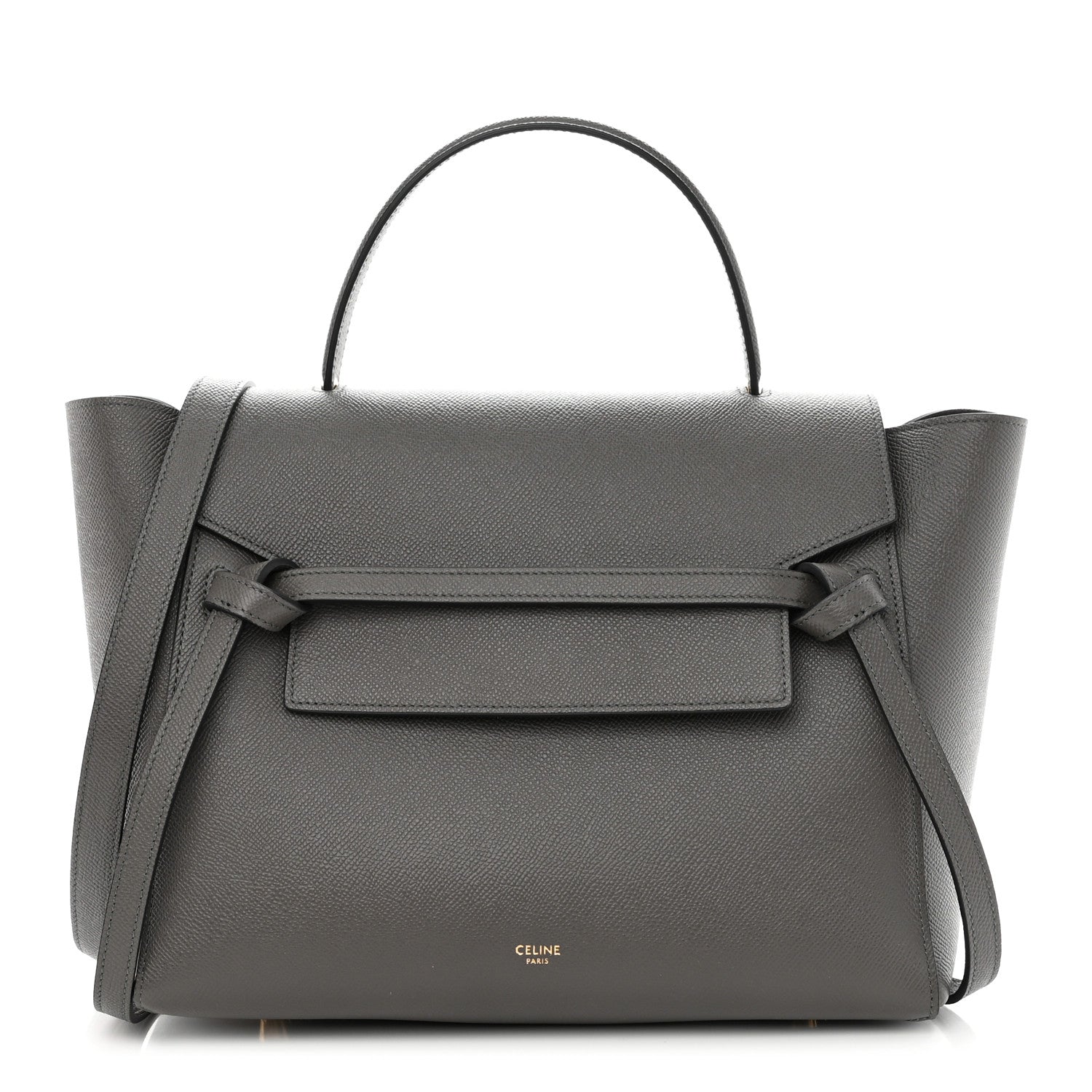 Celine Grained Calfskin Mini Belt Bag Grey 1 of 8