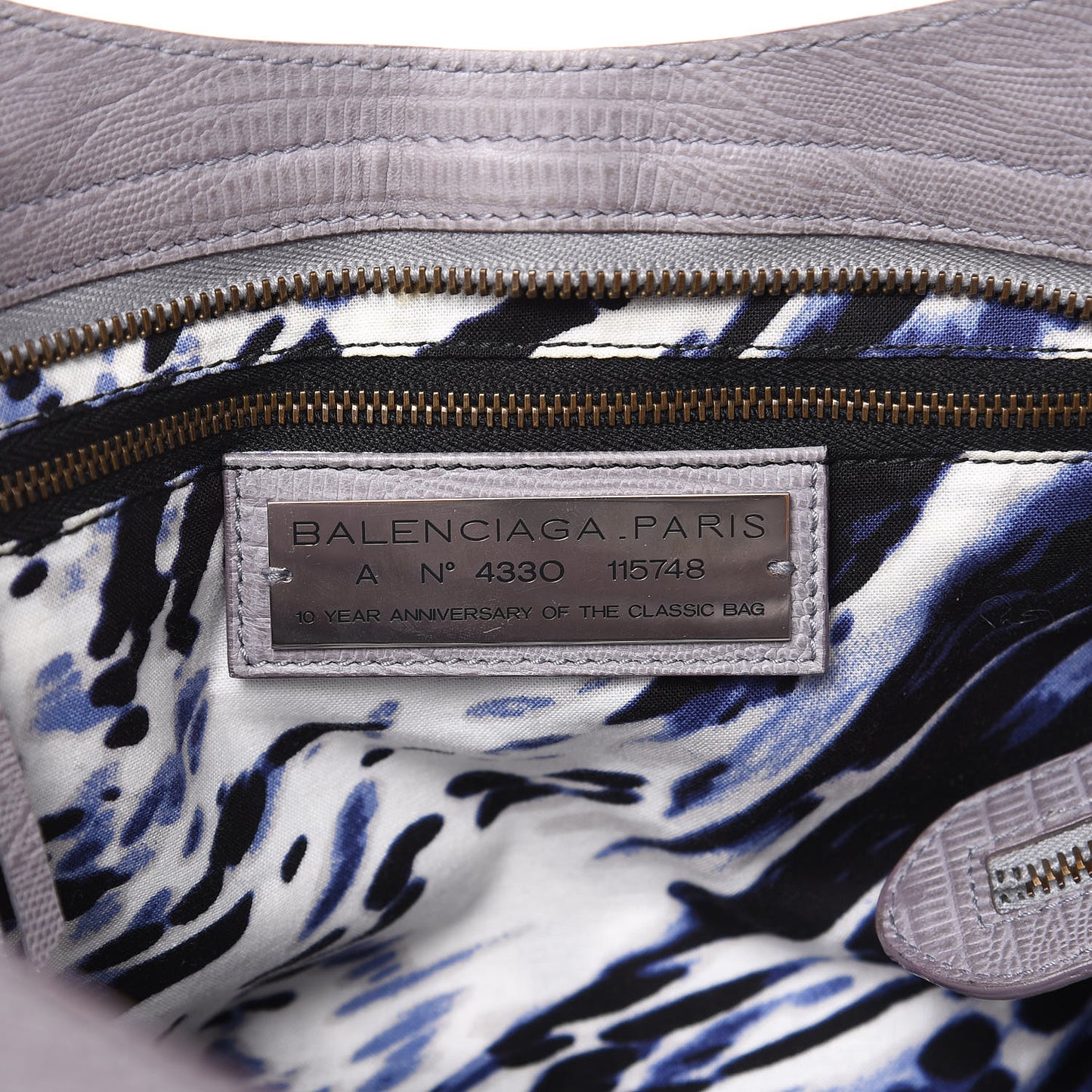 Agneau Lizard Embossed City Fer